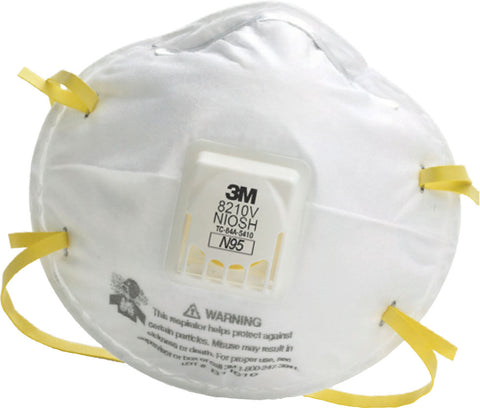 3M™ Particulate Respirator 8210V, N95 with 3M™ Cool Flow™ Valve