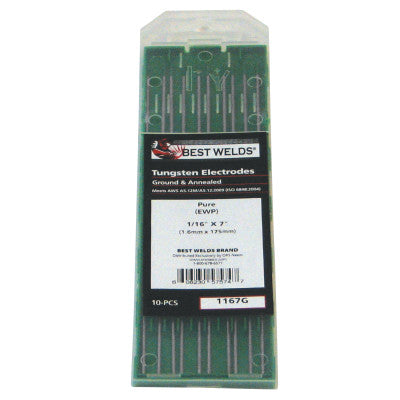 Best Welds Pure Ground Tungsten Electrodes
