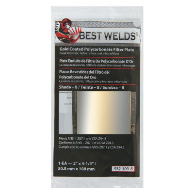 Best Welds Gold Coated Filter Plate
