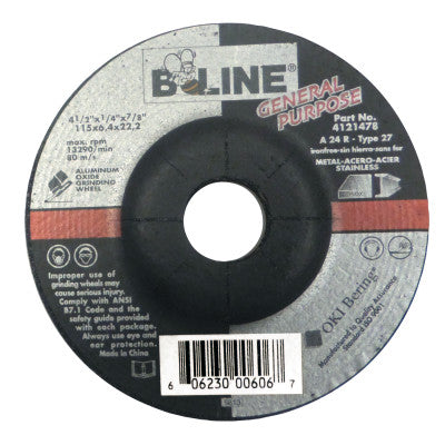 Bee Line Abrasives Depressed Center Grinding Wheels