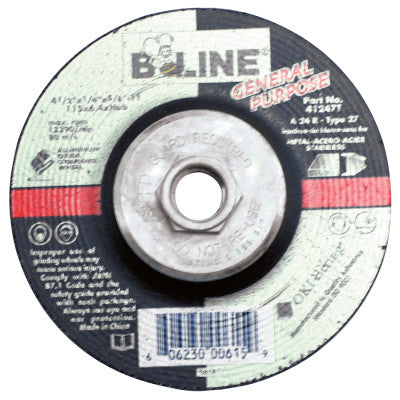 Bee Line Abrasives Depressed Center Grinding Wheels